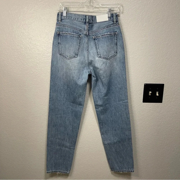 Pistola Light Wash High Rise Denim with Distressed Hem Size 26 - Picture 6 of 6